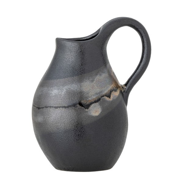 Tamsiai pilkos spalvos iš akmens masės vaza (aukštis 15 cm) Alvena – Bloomingville