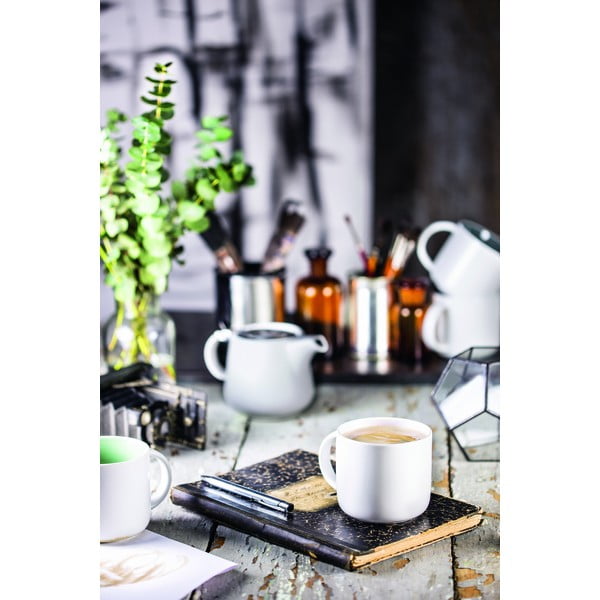 Baltas porcelianinis puodelis su pilku vidumi Maxwell & Williams Tint, 440 ml-image-1