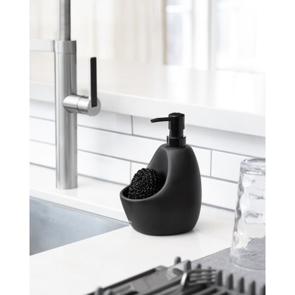 Juodos spalvos iš keramikos muilo dozatorius 590 ml Joey – Umbra-image-2