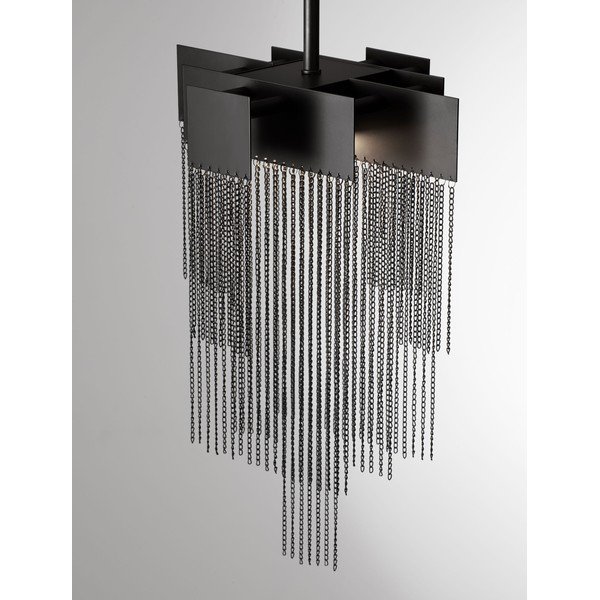 Matinės juodos spalvos iš plieno kabantis šviestuvas LED su pritemdymo funkcija Revια – Nova Luce-image-3
