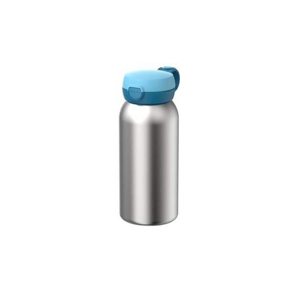 Mėlynos spalvos/sidabrinės spalvos iš plastiko vaikiškas termosas 500 ml Campus – Mepal