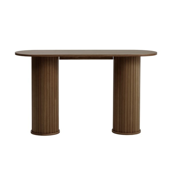 Rudos spalvos konsolinis staliukas 40x130 cm Nola – Unique Furniture