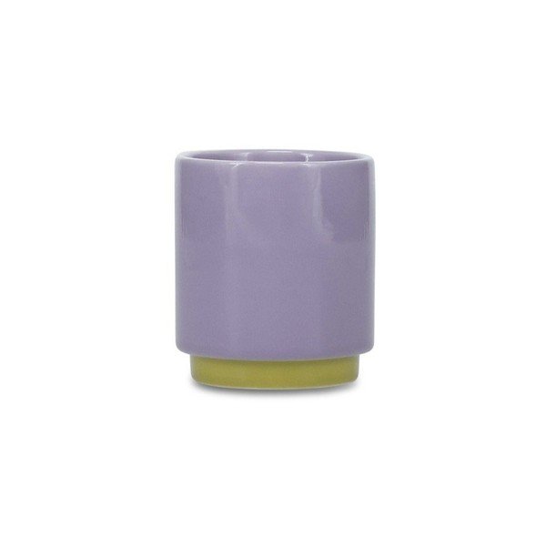 Žalios spalvos/violetinės spalvos iš molio puodelis 130 ml Duo – ONA