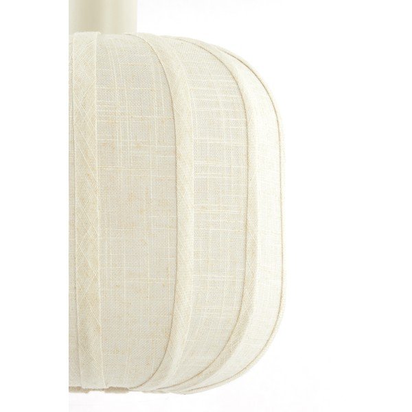 Kreminės spalvos kabantis šviestuvas ø 50 cm su tekstiliniu gaubtu Tufia – Light & Living-image-4
