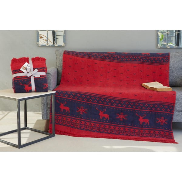 Kalėdinė medvilninė antklodė 155x127 cm - Mila Home