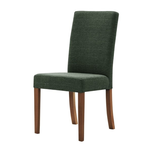 Žalia kėdė su tamsiai rudomis buko medienos kojomis Ted Lapidus Maison Tonka