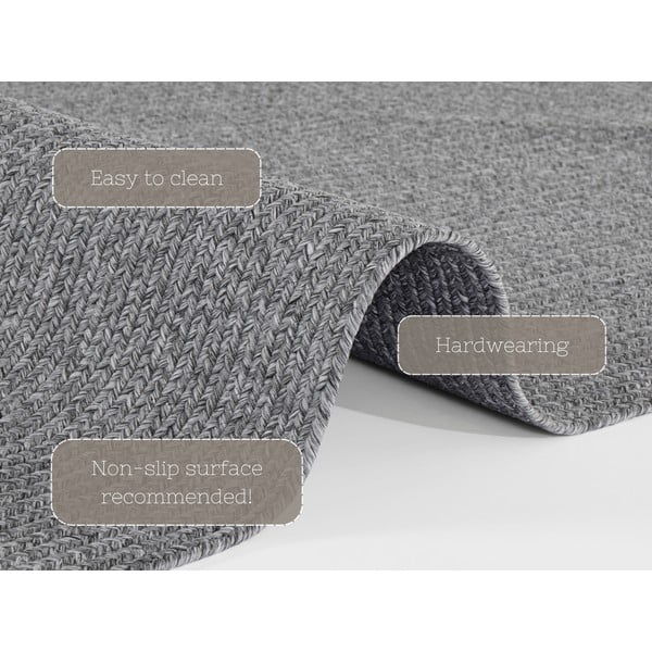 Pilkas lauko kilimas 200x80 cm - NORTHRUGS-image-4