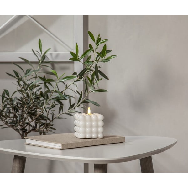 Balto vaško LED žvakė Star Trading Flamme Dot, aukštis 9,5 cm-image-2