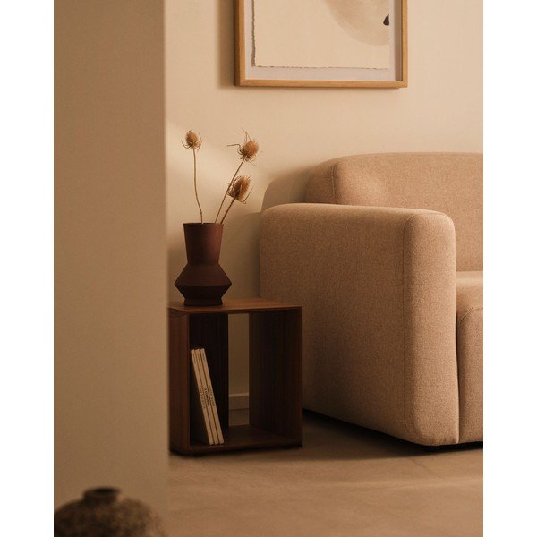 Modulinė lentyna natūralios spalvos iš riešutmedžio 34x38 cm Litto – Kave Home-image-1