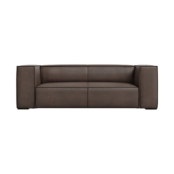 Rudos spalvos odinė sofa 212 cm Madame - Windsor & Co Sofas