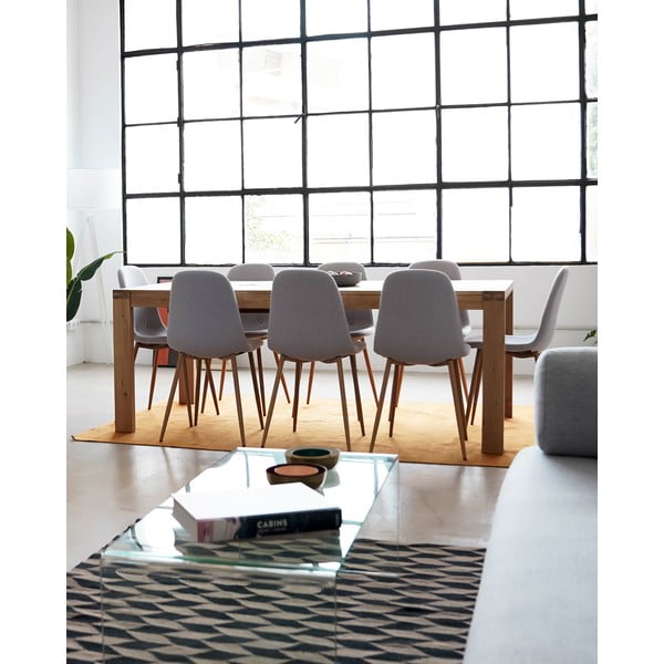 Ąžuolinis išskleidžiamas valgomojo stalas Kave Home Vivy, 180 x 90 cm-image-4