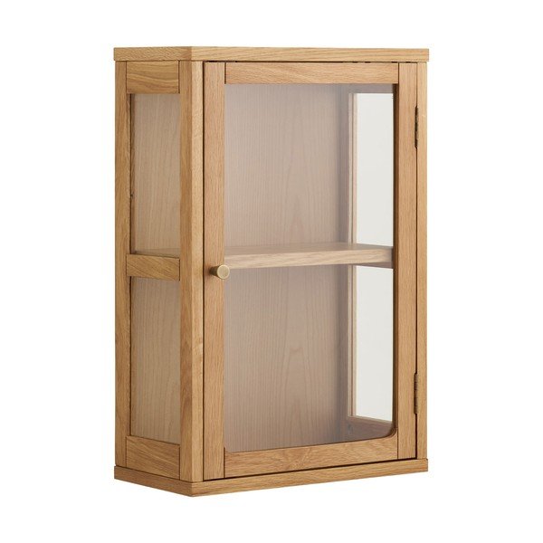 Natūralios spalvos pakabinama vitrina 40x60x20 cm Zamora – House Nordic-image-2