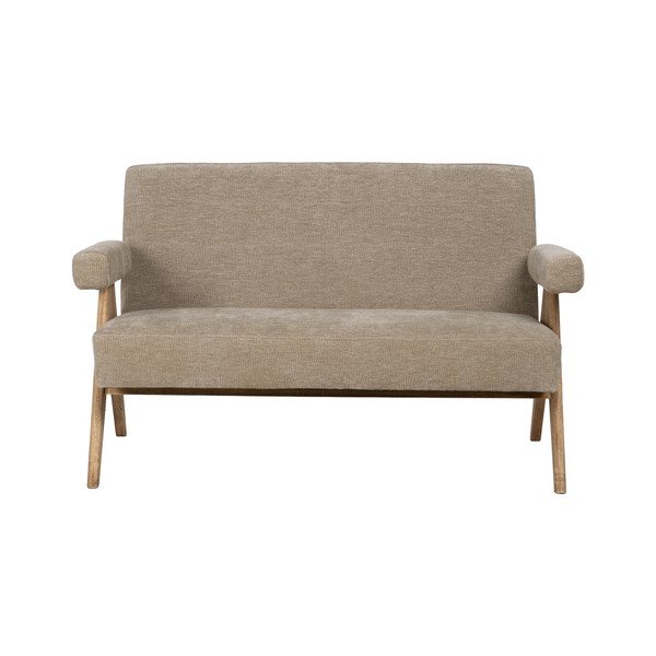 Smėlio spalvos iš šenilinio audinio sofa 134 cm Rest – Ixia