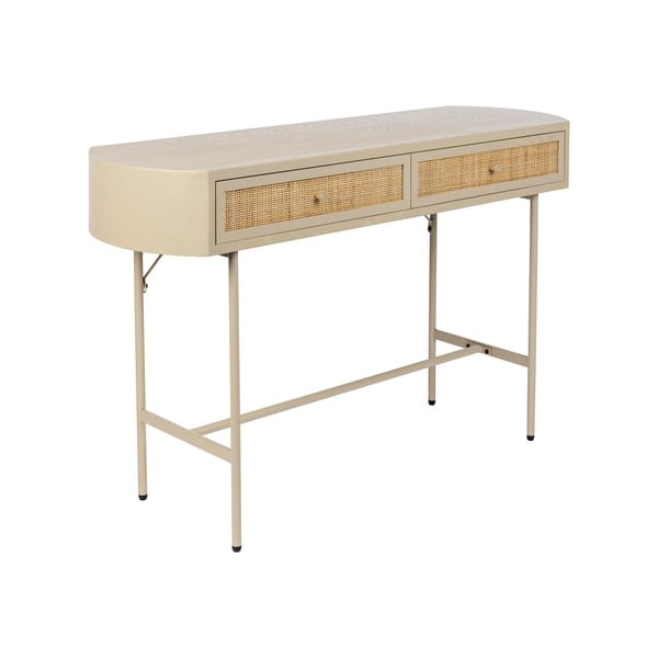 Konsolinis staliukas smėlio spalvos 40x120 cm Amaya – White Label-image-2