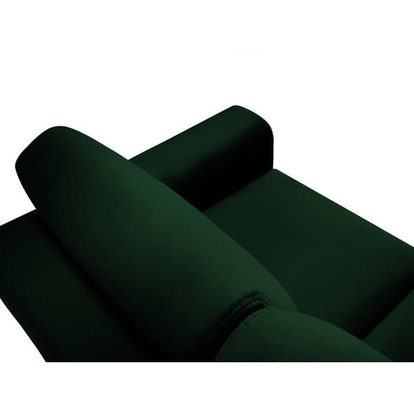 Žalios spalvos iš velveto sulankstoma/su sandėliavimo vieta sofa 235 cm Kyoto – Cosmopolitan Design-image-4