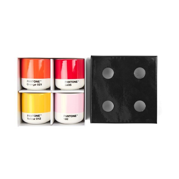 Iš porceliano puodeliai 4 vnt. espreso 100 ml Macchiato – Pantone-image-1
