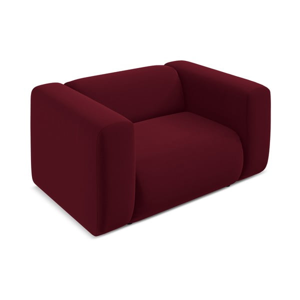 Bordo spalvos iš velveto krėslas Ekahi – Makamii-image-4
