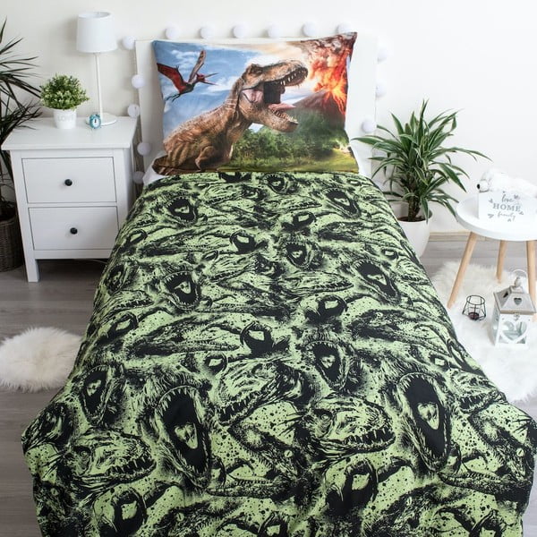 Iš medvilnės viengulė vaikiška patalynė 140x200 cm Jurassic World "Volcano" – Jerry Fabrics-image-2