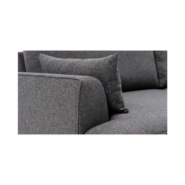 Tamsiai pilka kampinė sofa "Felix", dešinysis kampas-image-4
