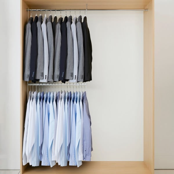 2 kopetėlių ir išskleidžiamojo drabužių stovo rinkinys Compactor Muro-image-1