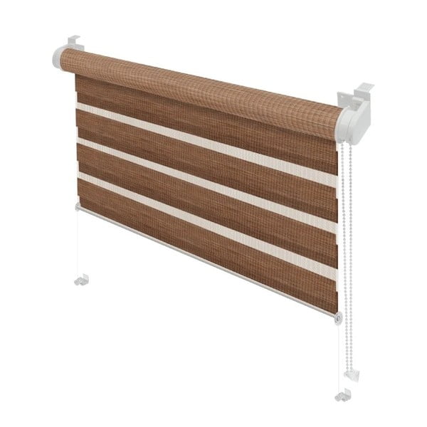 Rudos spalvos diena ir naktis roletai 72,5x150 cm Zebra Natur – Gardinia-image-1
