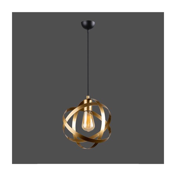 Aukso spalvos metalinis pakabinamas šviestuvas Lama - Squid Lighting-image-1