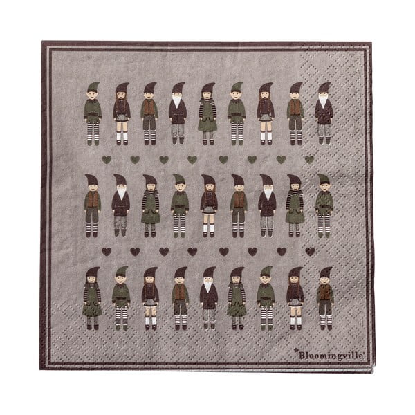 Iš popieriaus servetėlės 20 vnt. 33x33 cm Niklaus – Bloomingville