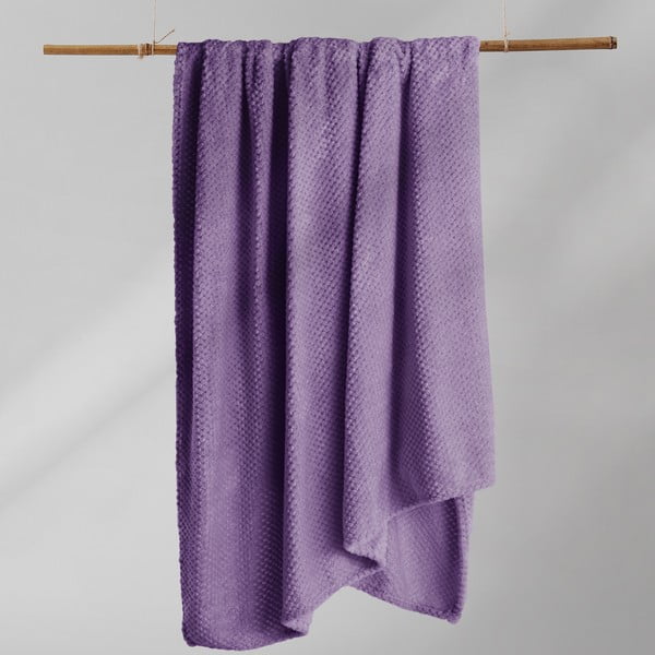 Violetinis mikropluošto pledas DecoKing Henry, 70 x 150 cm-image-4