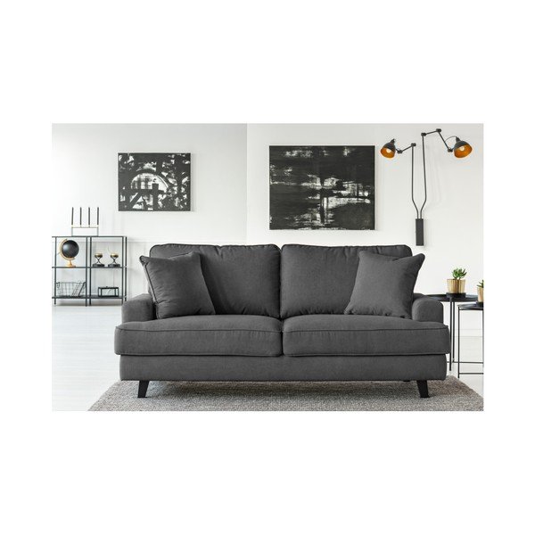 Tamsiai pilka trivietė sofa Cosmopolitan design Berlin-image-3