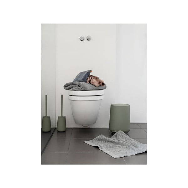 Vonios rankšluostis žalios spalvos iš medvilnės 70x140 cm – Zone-image-1