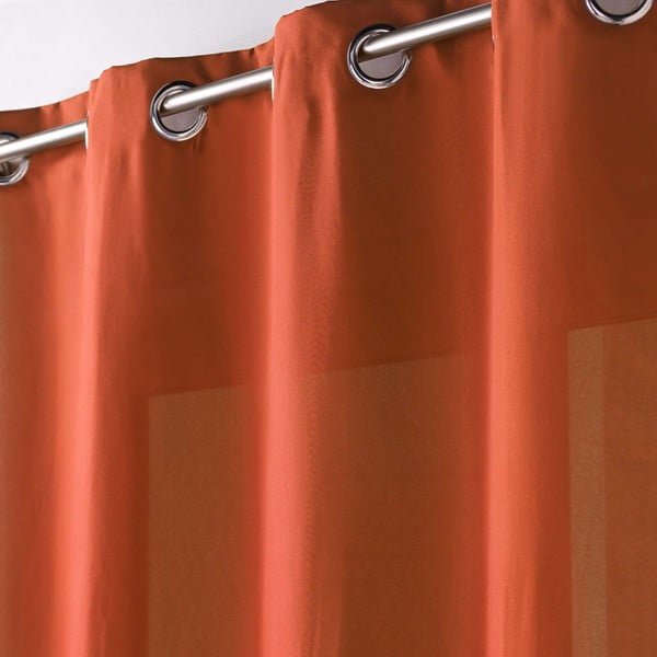 Užuolaida iš mikropluošto oranžinės spalvos 140x280 cm Absolu – douceur d'intérieur-image-1