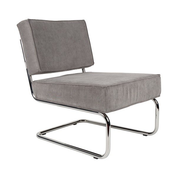 Šviesiai pilkas krėslas Zuiver Rib