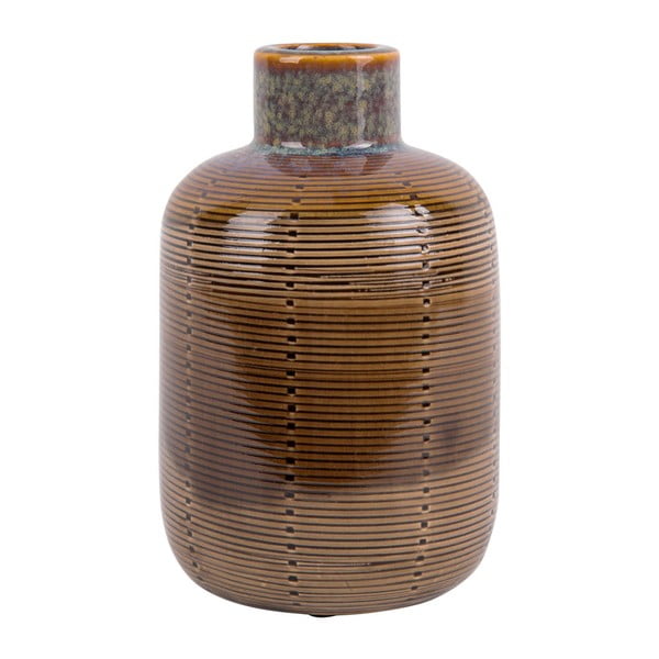 Ruda keraminė vaza PT LIVING Bottle, aukštis 18,5 cm