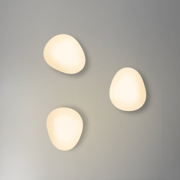 Baltos spalvos sieninė lempa Stones – Candellux Lighting-image-1