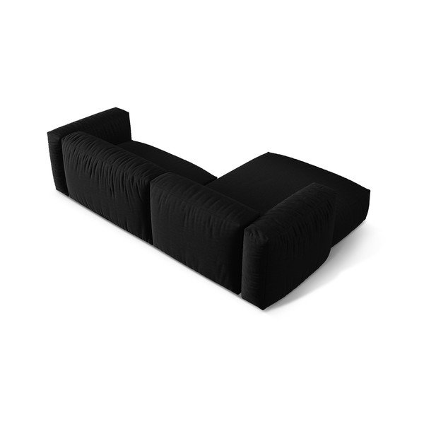 Modulinė kampinė sofa juodos spalvos (su kairiuoju kampu) Martina – Micadoni Home-image-4