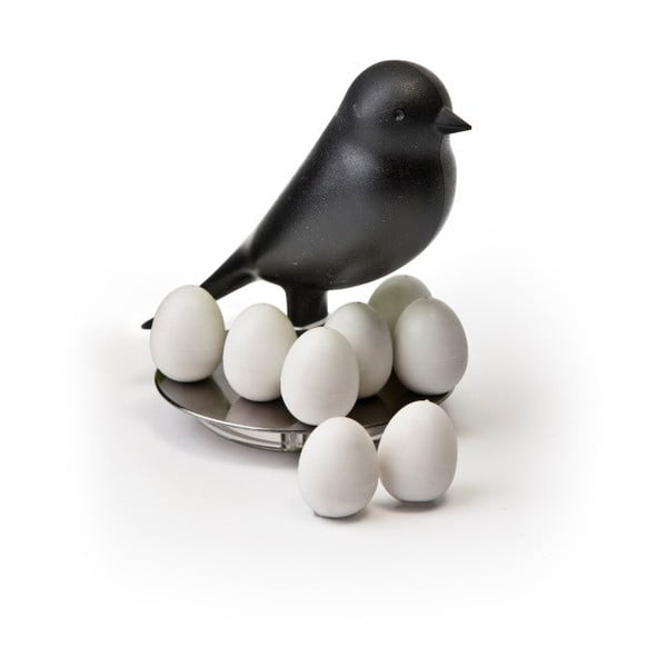 Juodas stovas su magnetais Qualy Magnetinis kiaušinis Sparrow