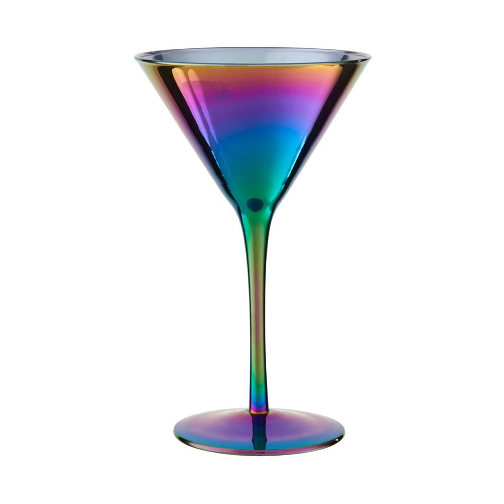 2 vaivorykštės efekto cinzano stiklinių rinkinys Premier Housewares Rainbow, 345 ml