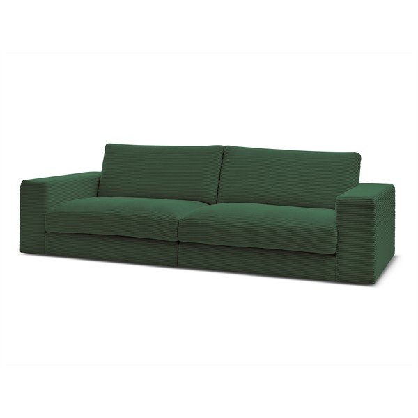 Tamsiai žalios spalvos iš kordinio velveto sofa 274 cm Leonard – Bobochic Paris-image-3
