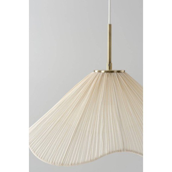 Kreminės spalvos iš tekstilės kabantis šviestuvas ø 50 cm Lunaria – Jotex-image-4