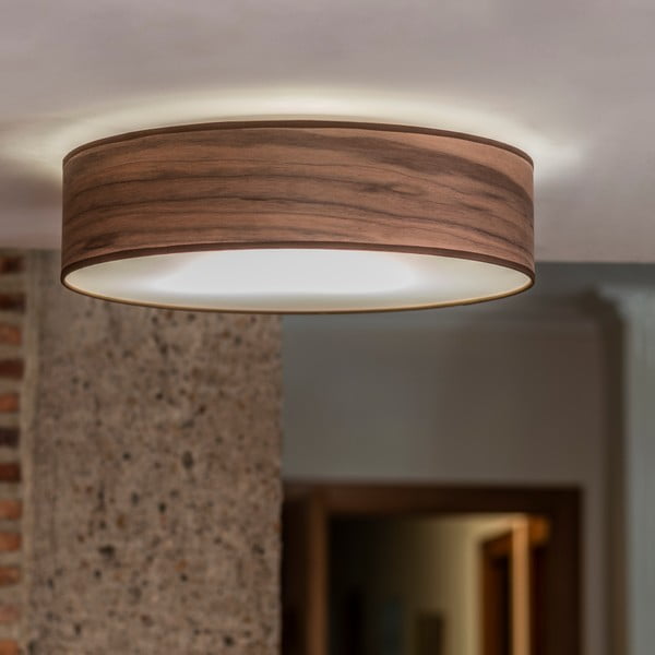 Natūralaus riešutmedžio lubinis šviestuvas Sotto Luce TSURI L, ⌀ 40 cm-image-1
