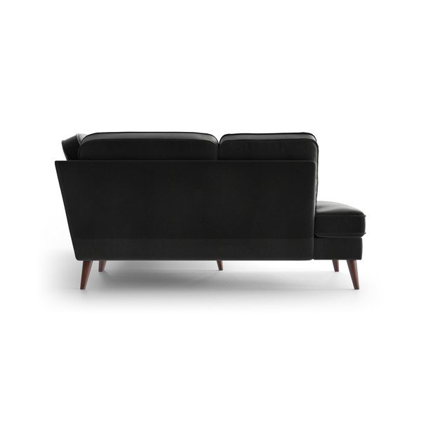 Pilka aksominė kampinė sofa My Pop Design Auteuil, kairysis kampas-image-4