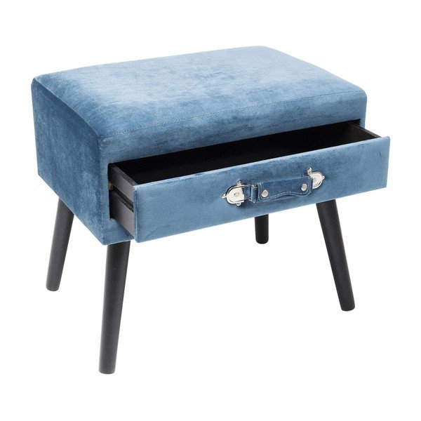 Mėlyna taburetė Kare Design Drawer-image-1