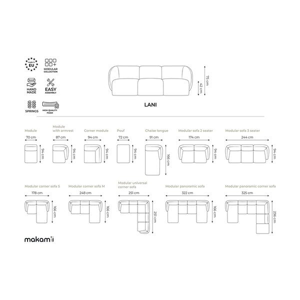 Šviesiai rudos spalvos taburetė iš šenilinio audinio Lani – Makamii-image-4
