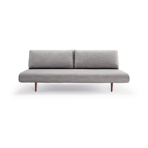 Pilka sofa lova Inovacijos "Unfurl Lounger Linen Ash Grey