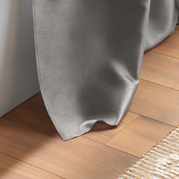 Iš satino užuolaida tamsiai pilkos spalvos 140x240 cm Shana – douceur d'intérieur-image-4