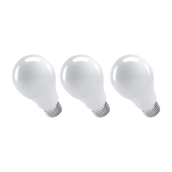 3 LED lempučių rinkinys EMOS Classic A60 Warm White, 13,2W E27-image-2