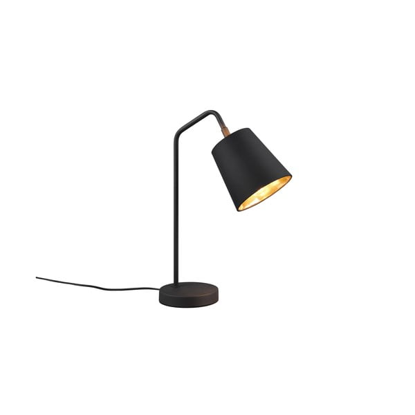 Stalinis šviestuvas juodos spalvos (aukštis 45 cm) su tekstiliniu gaubtu Buddy – Reality-image-1