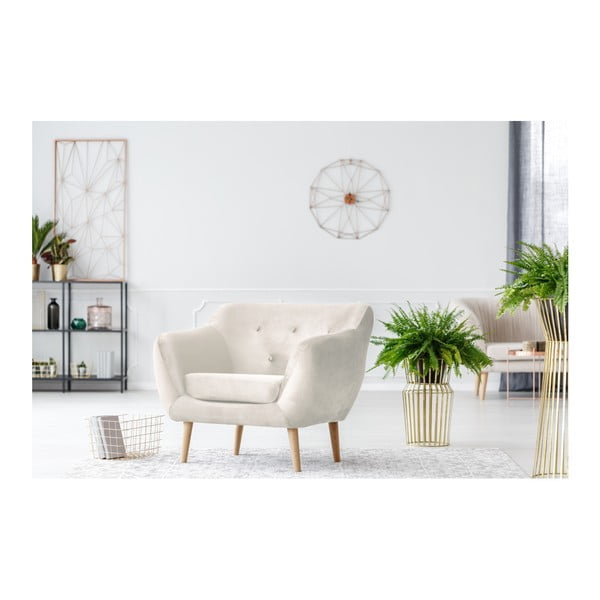 Kreminis fotelis Mazzini Sofas Amelie-image-3