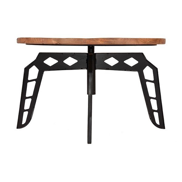 Sulankstomas stalas su mango medžio stalviršiu LABEL51 Pebble, ⌀ 80 cm-image-2