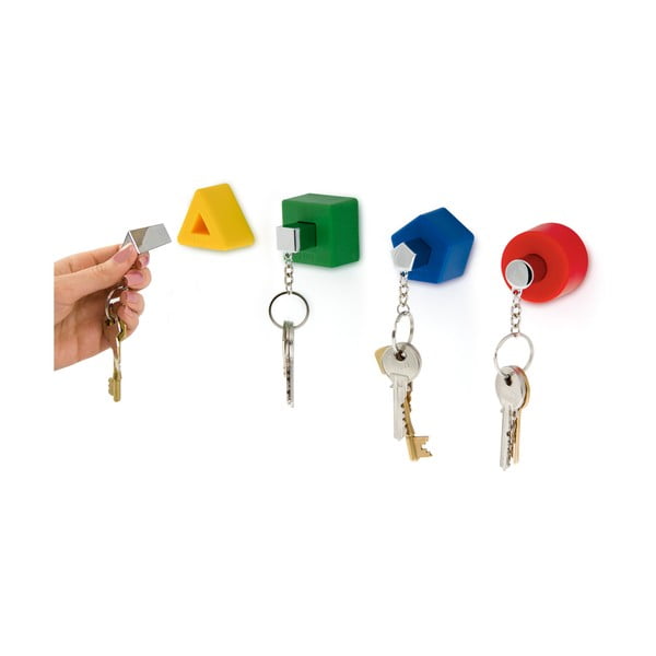 "J-Me" formos spalvotas raktų pakabukas